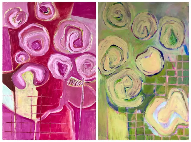 Variations roses et vertes, 2024